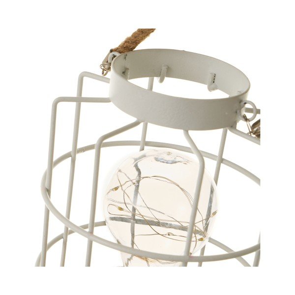 Biała lampa stołowa (wys. 20,5 cm) – Casa Selección-image-2