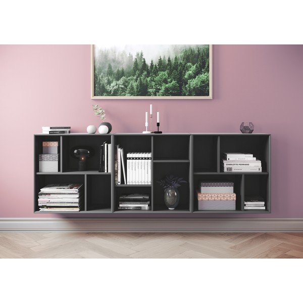 Ciemnoszary regał ścienny Tenzo Z Cube, 70x70 cm-image-1