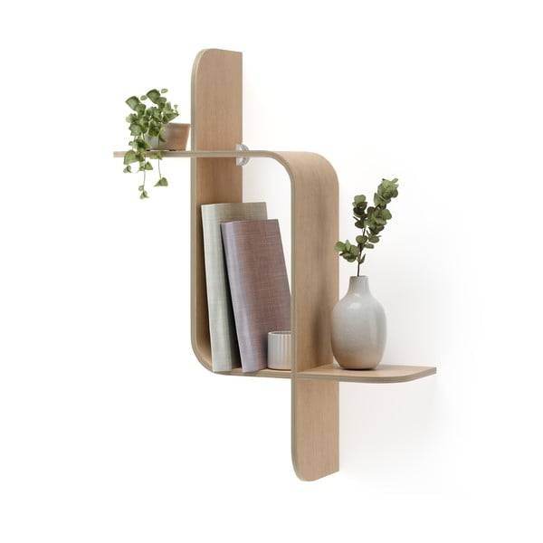 Półka piętrowa z drewna kauczukowego Montage – Umbra-image-4