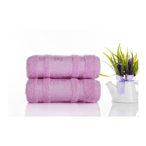 Zestaw 2 ręczników Carmen Pink, 50x90 cm