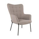 Jasnoszary fotel typu uszak Glasgow  – House Nordic