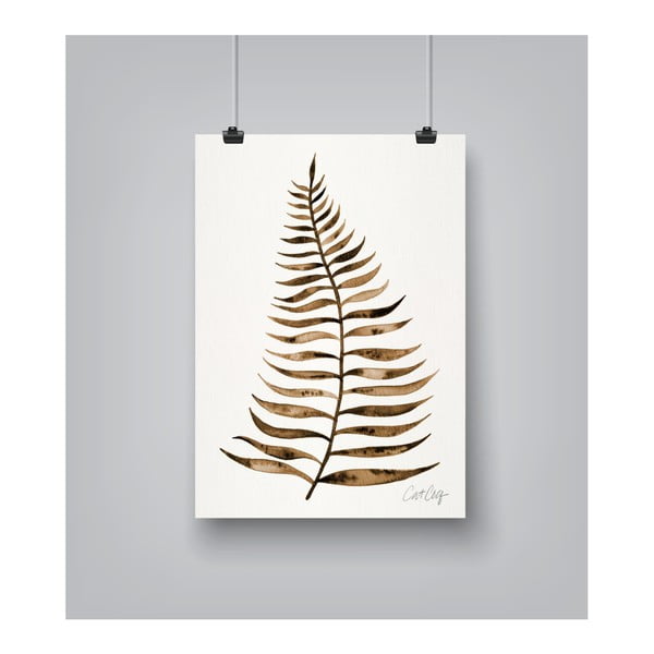 Plakat Americanflat Leaf Sepia by Cat Coquillette, 30x42 cm