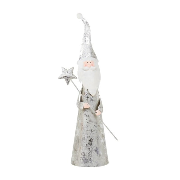 Dekoracja Archipelago Silver Cone Santa With Star, 34 cm