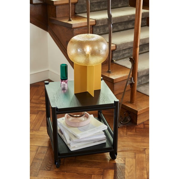 Barek na kółkach z litego drewna dębowego 40x40 cm Norm – Hübsch-image-1