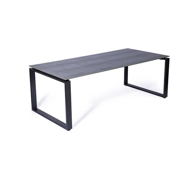 Zestaw 4 rattanowych krzeseł Gabriela i czarnego stołu Strong – Bonami Essentials-image-2