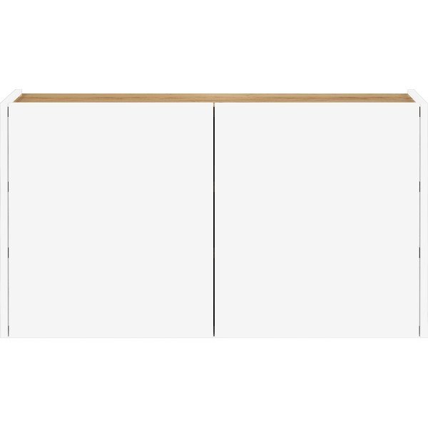 Biała szafka w dekorze dębu wisząca 93x52x29 cm Libbiano – Germania-image-3