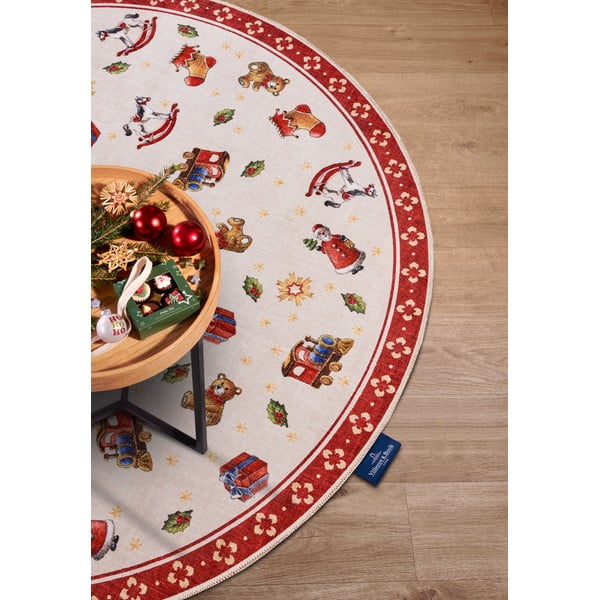 Czerwony okrągły dywan ze świątecznym motywem ø 150 cm Red Christmas – Villeroy&Boch-image-3