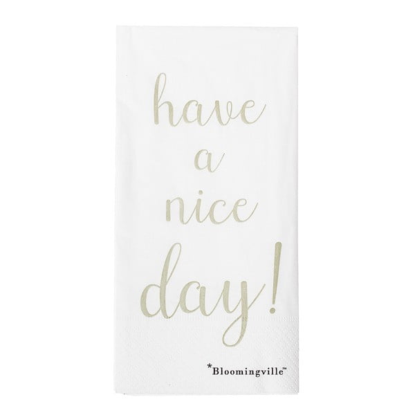 Zestaw 12 serwetek papierowych Bloomingville Nice Day, 40x40 cm