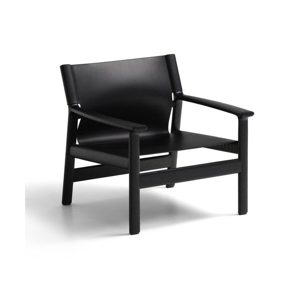 Czarny skórzany fotel Jan – Kave Home