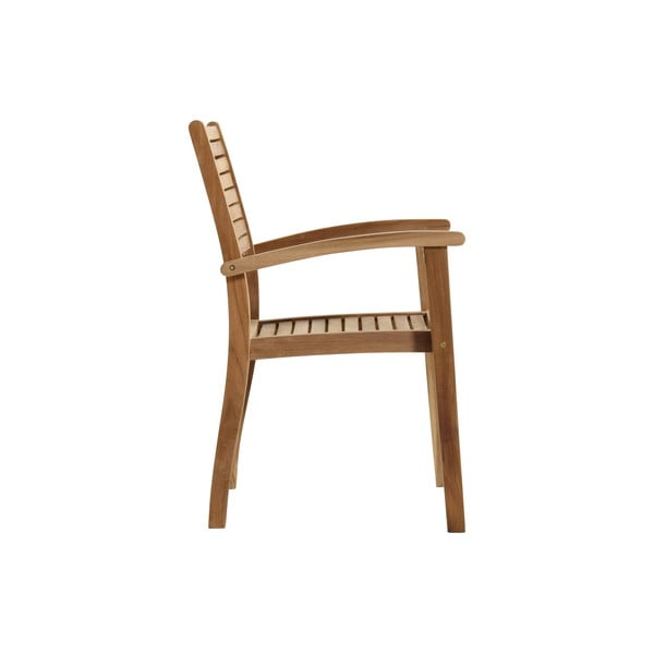Drewniane krzesło ogrodowe w naturalnym kolorze Sunderland – Hartman-image-2