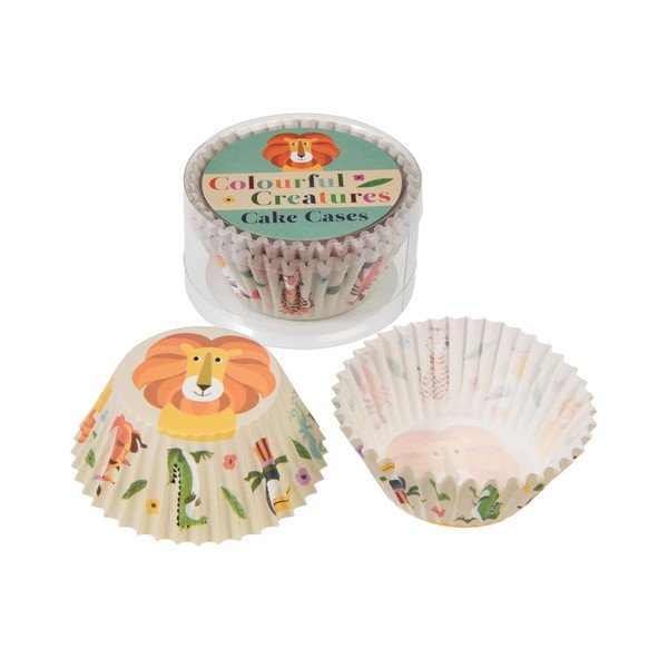Zestaw 100 papierowych papilotek do muffinów Rex London Colorful Creatures