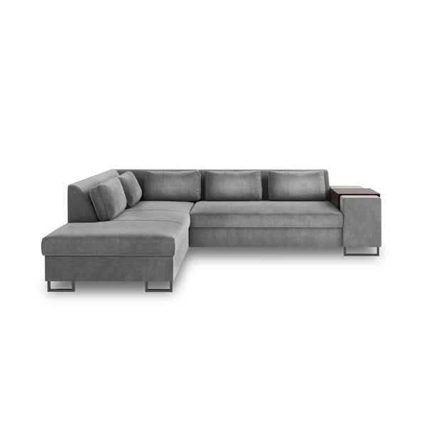 Szara rozkładana sofa lewostronna Cosmopolitan Design San Diego