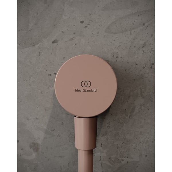 Jasnoróżowy metalowy przyłącze do prysznica IdealRain – Ideal Standard-image-1