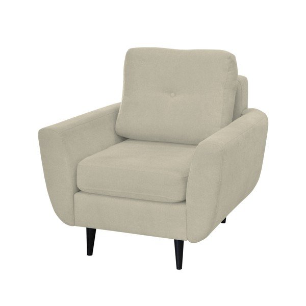 Kremowy fotel z ciemnymi nogami Mazzini Sofas Cedar-image-1