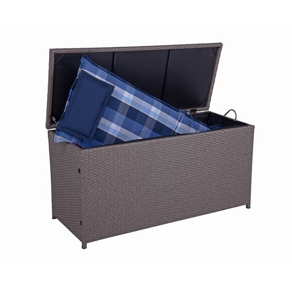 Brązowa skrzynia ogrodowa Patras – Garden Pleasure-image-2