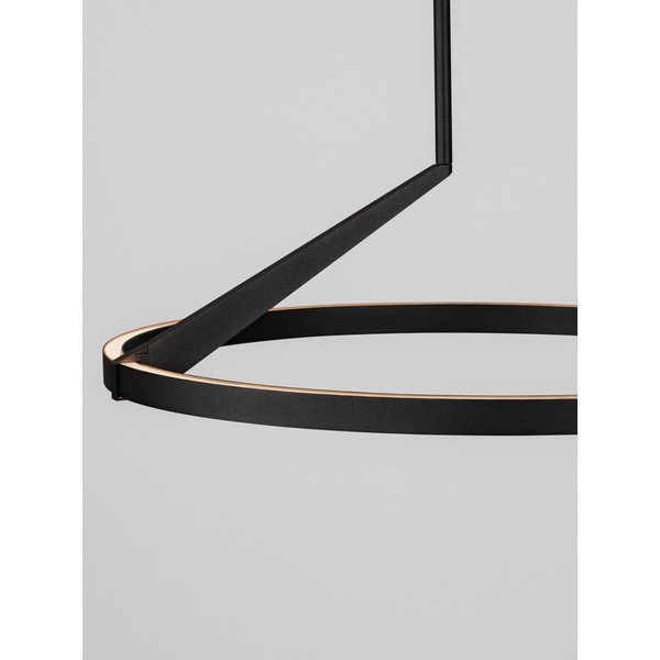 Aluminiowa lampa wisząca LED ze ściemniaczem w kolorze matowej czerni ø 60 cm Tilia – Nova Luce-image-3