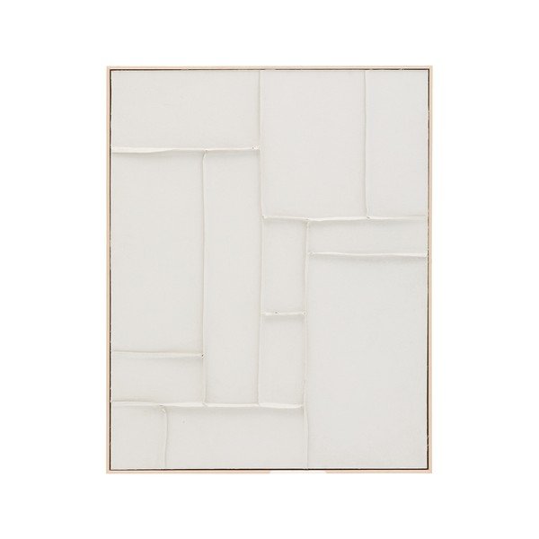 Ręcznie malowany/3D obraz z ramą w zestawie/na płótnie 80x100 cm Klis – Kave Home