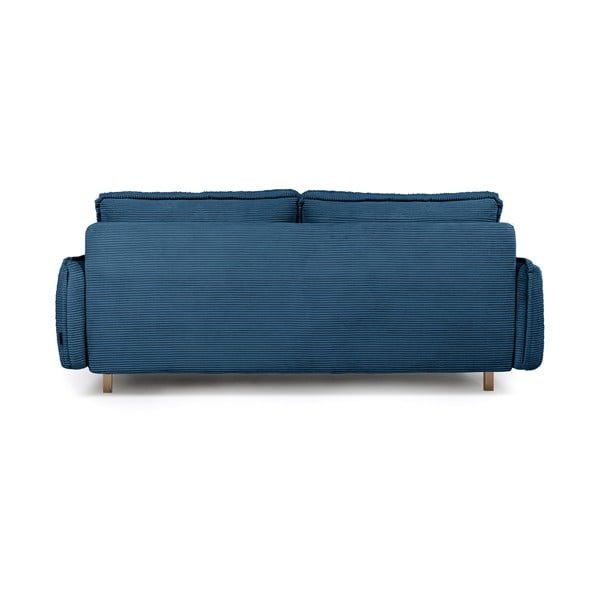Niebieska sztruksowa rozkładana sofa 218 cm Tori – Bonami Selection-image-4