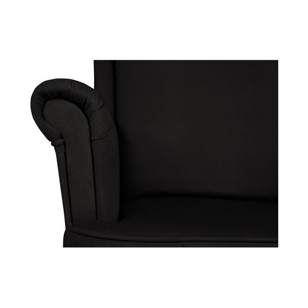 Czarna sofa 2-osobowa Micadoni Home Pirla-image-2