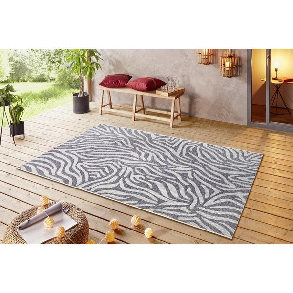 Szaro-beżowy dywan zewnętrzny NORTHRUGS Cebra, 160x230 cm-image-1