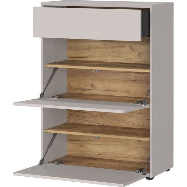 Kremowa szafka z matowym wykończeniem 70x99x34 cm Binetto – Germania-image-2