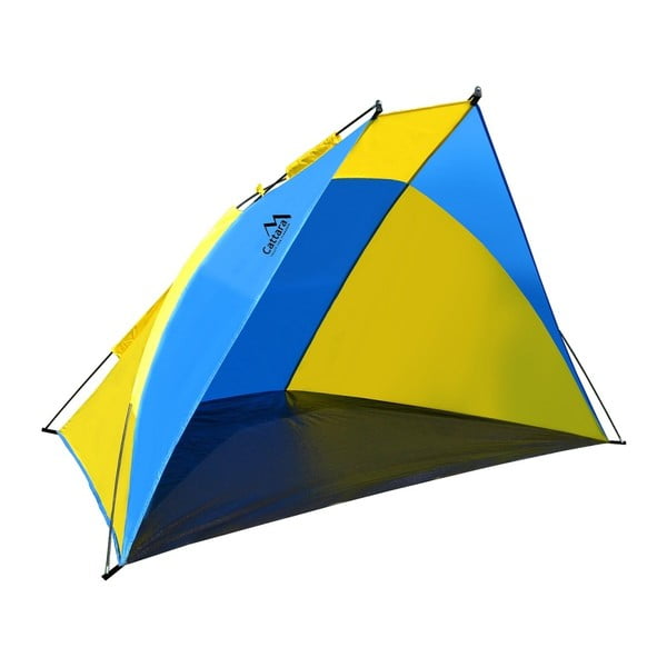 Żółto-niebieski namiot plażowy Cattara Split