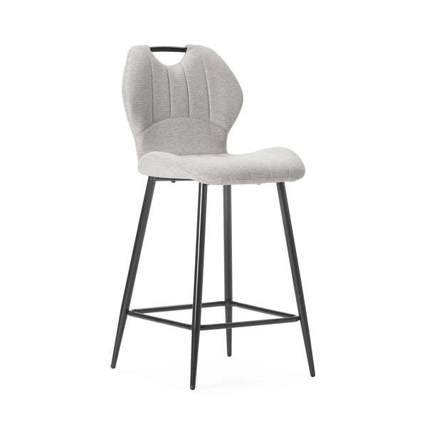 Beżowe tapicerowane hokery zestaw 2 szt. (wysokość siedziska 65 cm) Muli – Marckeric