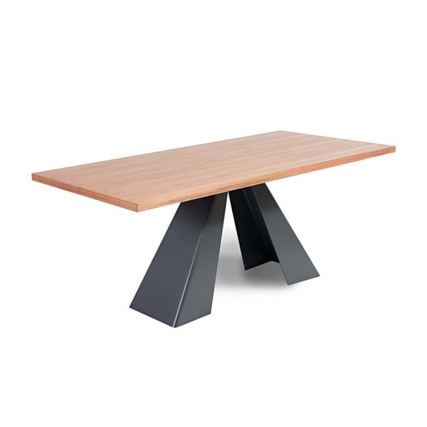 Stół z blatem z drewna dębowego Charlie Pommier Visionnaire, 200x100 cm