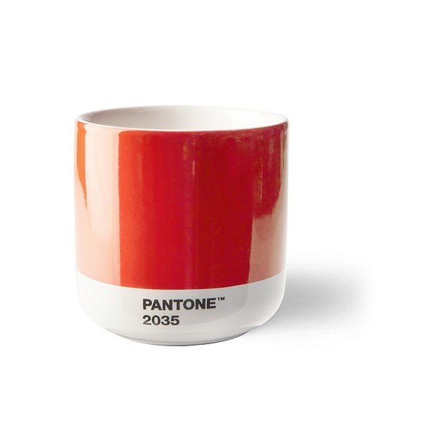 Czerwona porcelanowa filiżanka do cappuccino 175 ml Red 2035 – Pantone