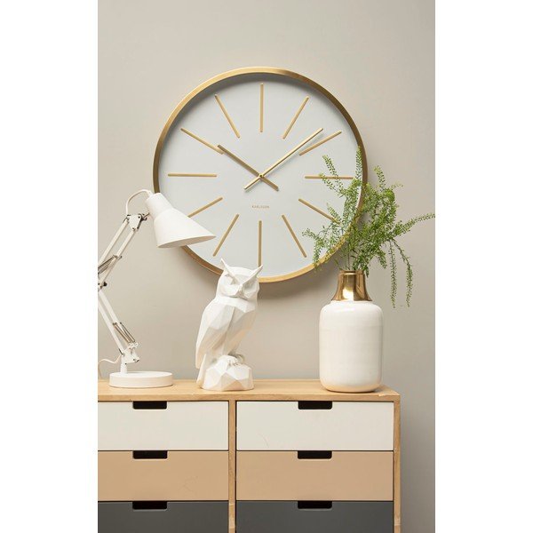 Biała figurka sowy z żywicy polimerowej Owl – PT LIVING-image-1