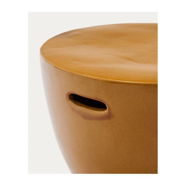 Okrągły ceramiczny stolik ogrodowy ø 46 cm Mesquida – Kave Home-image-4