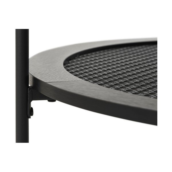 Czarny okrągły stolik ø 80 cm Pensacola – Unique Furniture-image-3