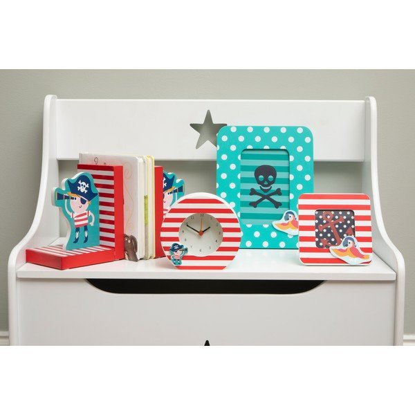 Czerwono-turkusowe drewniane ramki zestaw 2 szt. 12x12 cm Pirate – Premier Housewares-image-1