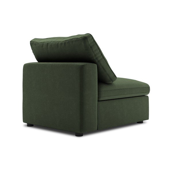 Ciemnozielona środkowa część sztruksowej sofy modułowej Windsor & Co Sofas Galaxy-image-3