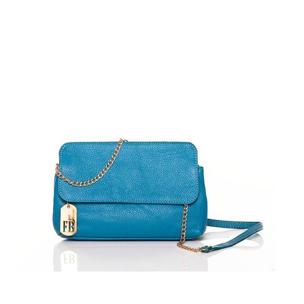 Skórzana torebka Envelope Turquoise