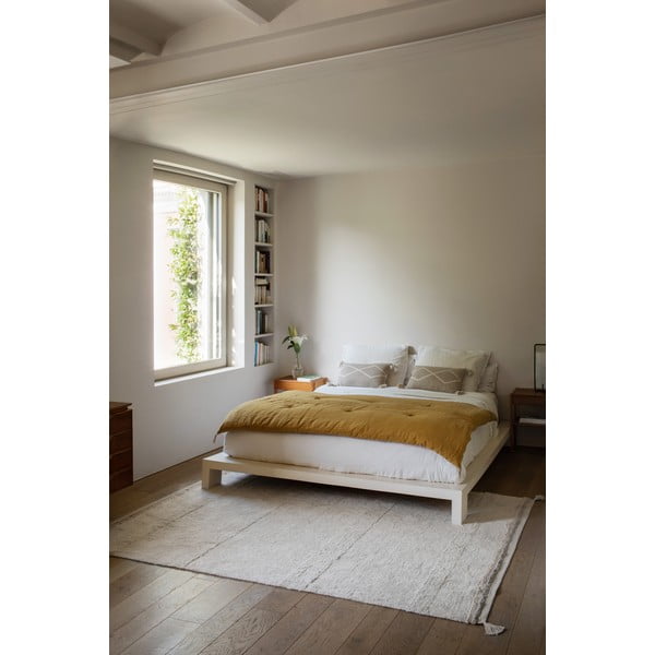 Kremowy bawełniany dywan tkany ręcznie odpowiedni do prania 170x240 cm Bloom Natural – Lorena Canals-image-3