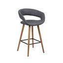 Ciemnoszare hokery zestaw 2 szt. Gill – Actona