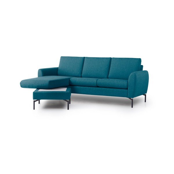 Niebieska sofa 3-osobowa z ruchomym szezlongiem Scandic Vesta-image-4