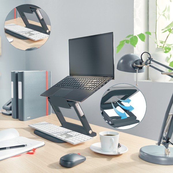 Regulowana podstawka pod laptopa Ergo – Leitz-image-1
