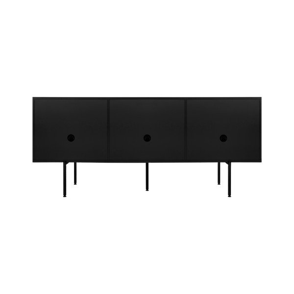 Czarna szafka pod TV 180x79x50 cm Bau – noo.ma-image-4