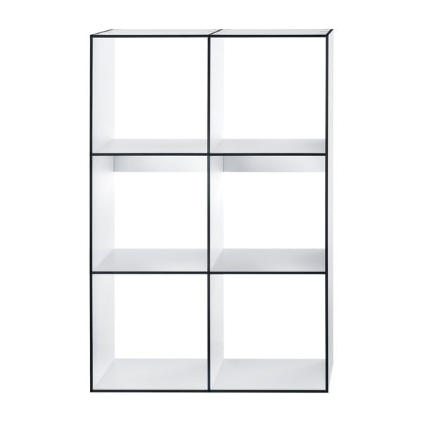 Półki z białym wnętrzem Hans Hansen Modul Library 2x3