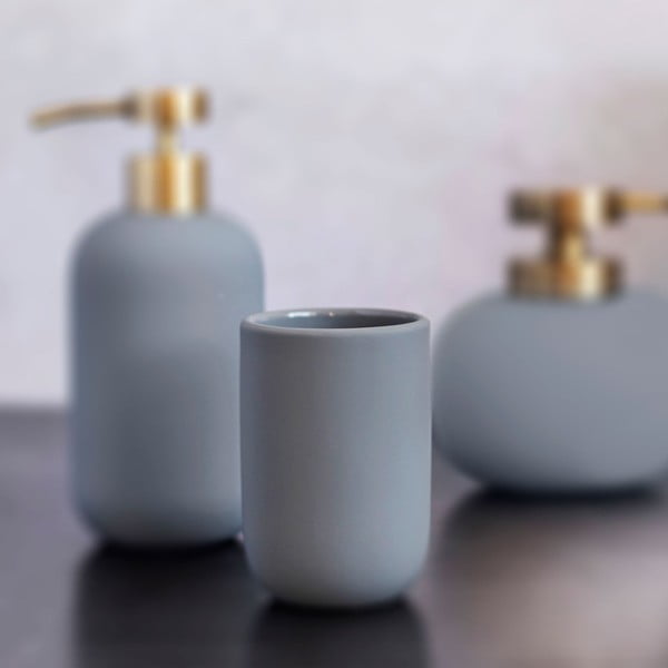 Zielony ceramiczny kubek na szczoteczki do zębów Lotus – Mette Ditmer Denmark-image-1