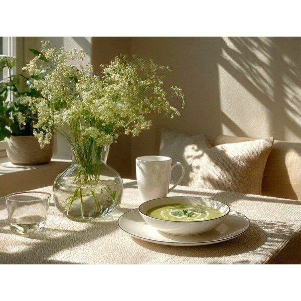 Biały porcelanowy kubek 390 ml Decora – Orion-image-1