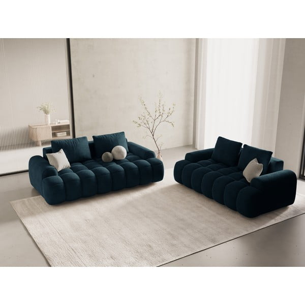 Morska aksamitna sofa 175 cm Linz – Cosmopolitan Design-image-1