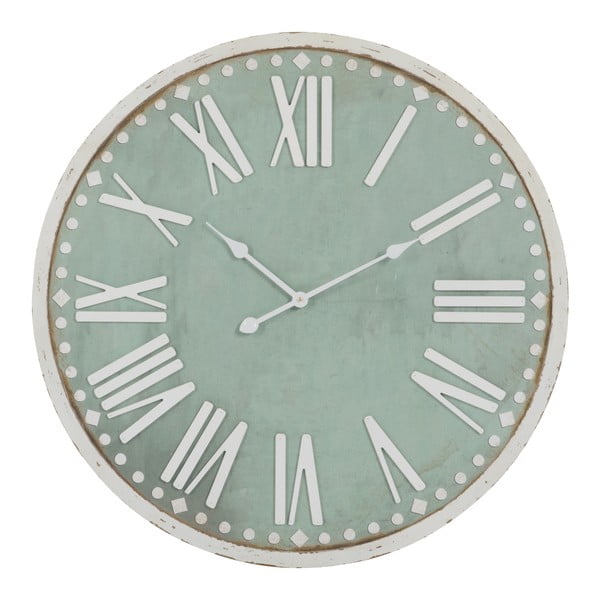 Zegar ścienny Rom Num Green, 80x80 cm