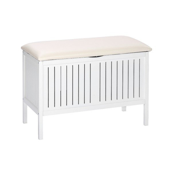 Biała ławka ze schowkiem Wenko Oslo-image-1