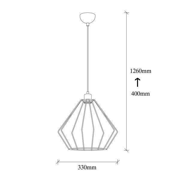 Czarna metalowa lampa wisząca Opviq lights Aristea-image-3
