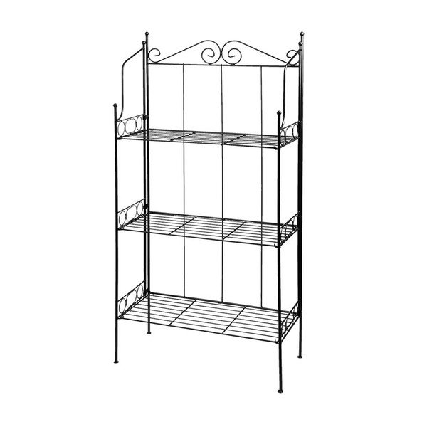 3-piętrowy czarny metalowy regał Esschert Design-image-4
