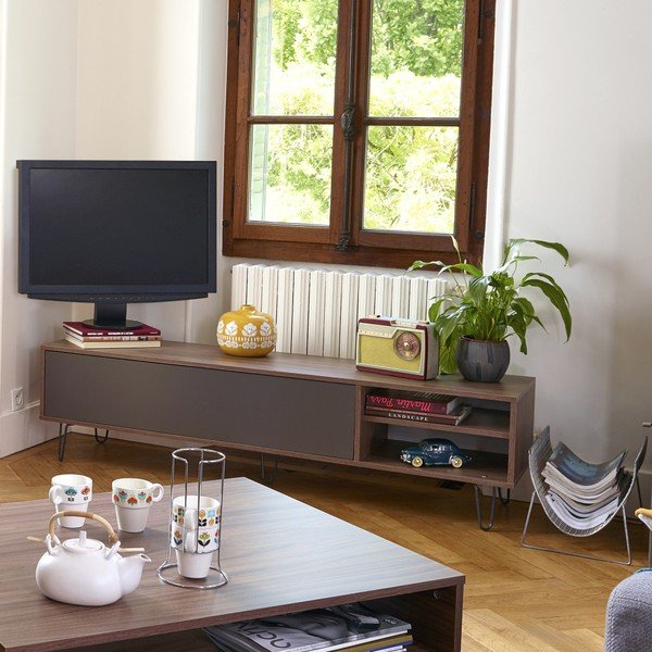 Szara szafka pod TV TemaHome Aero-image-1