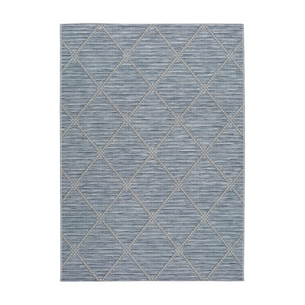 Niebieski dywan odpowiedni na zewnątrz Universal Cork, 55x110 cm